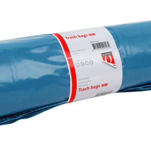 Afvalzak Quantore LDPE T70 240L blauw extra stevig 65/25x140cm 10 stuks