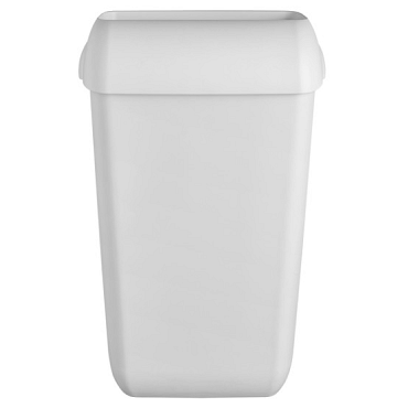 Afvalbak Quartzline open inworp 23 liter wit 441402