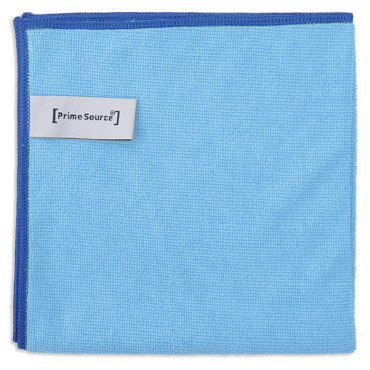 Microvezeldoek Primesource professional 38x38cm blauw pak à 10 stuks