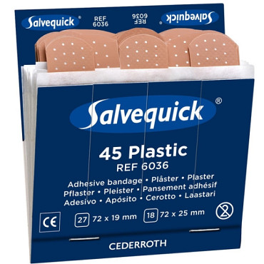 Pleister Salvequick navulling plastic 6036