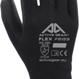 Handschoen ActiveGear grip PU-flex zwart extra large