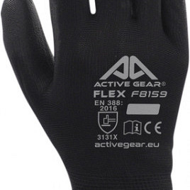 Handschoen ActiveGear grip PU-flex zwart small
