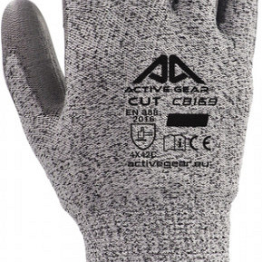 Handschoen ActiveGear snijbestendig grijs 7/S