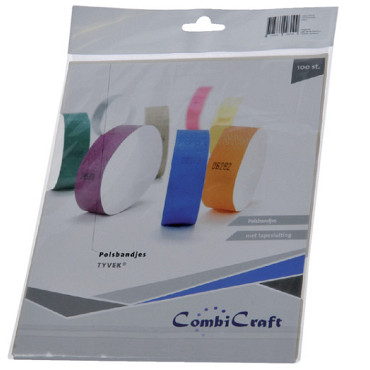 Polsband Combicraft Tyvek flior oranje