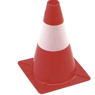 Afbakeningskegel 30cm rood wit