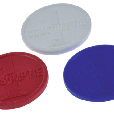 Consumptiemunt Combicraft blauw 750 stuks