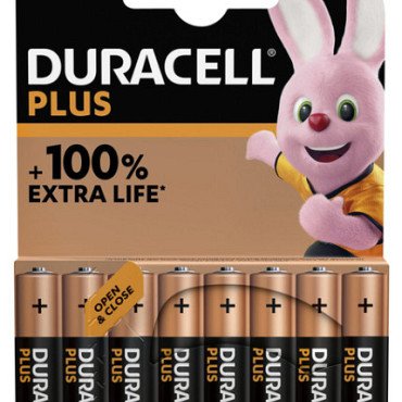 Batterij Duracell Plus 8xAAA