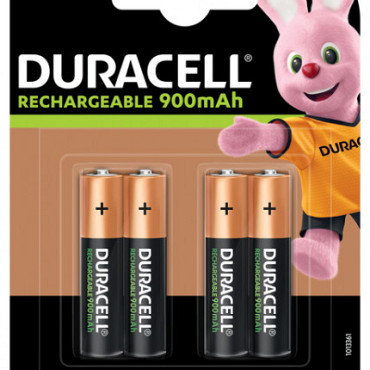 Batterij oplaadbaar Duracell 4xAAA 900mAh Ultra