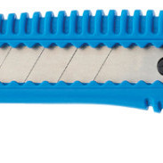 Snijmes Westcott office 18mm met schuifsluiting blauw