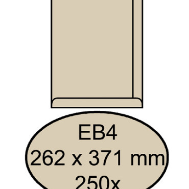 Envelop Quantore akte EB4 262x371mm cremekraft 250 stuks