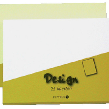 Dubbele kaart Papyrus Envelpack Design A6 105x148mm wit 894456