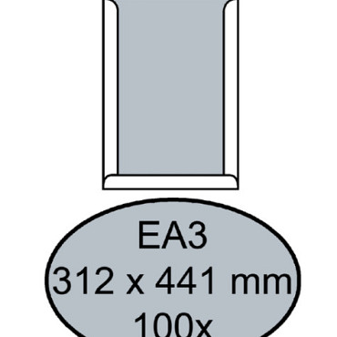 Envelop Quantore bordrug EA3 312x441mm zelfklevend wit 100 stuks
