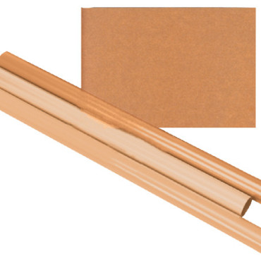 Inpakpapier Kraft gestreept 60gr 100cm x 10m op rol