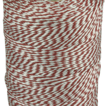 Touw Muller katoen 180 meter rood/wit