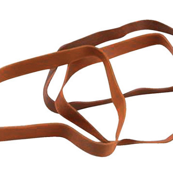 Elastiek Standard Rubber Bands 77 120x8mm 1kg 440 stuks bruin
