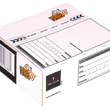 Postpakketbox 1 CleverPack 146x131x56mm wit pak à 25 stuks