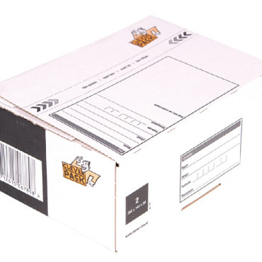 Postpakketbox 2 CleverPack 200x140x80mm wit pak à 25 stuks