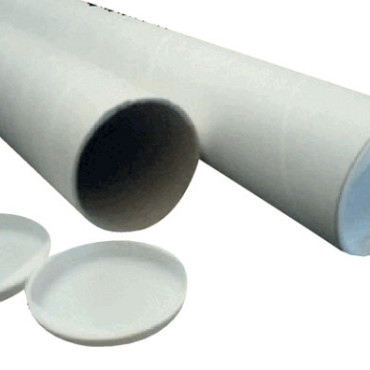 Verzendkoker CleverPack A0 850x50x1.5 met doppen wit pak à 5 stuks