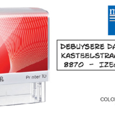 Tekststempel Colop Printer 10 personaliseerbaar rood