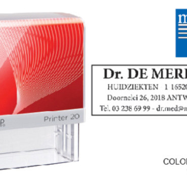 Tekststempel Colop Printer 20 personaliseerbaar rood