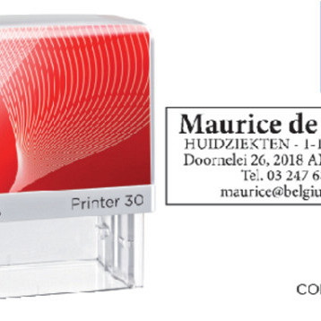 Tekststempel Colop Printer 30 personaliseerbaar rood