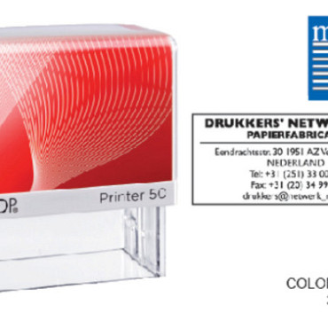Tekststempel Colop Printer 50 personaliseerbaar rood