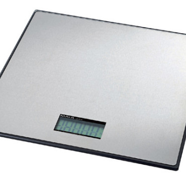 Pakketweger MAUL Global 50kg metalen plateau 32x32cm inclusief batterij zwart