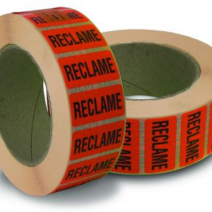 Stickers reclame 40x21mm rol a 2000 st