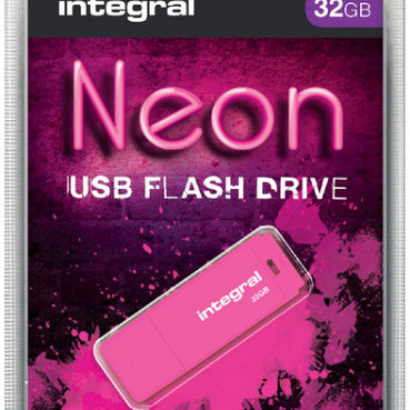 USB-stick 2.0 Integral 32GB neon roze