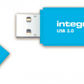 USB-stick 3.0 Integral 64GB neon blauw