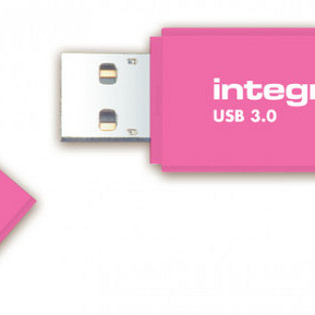 USB-stick 3.0 Integral 64GB neon roze