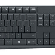 Toetsenbord- en muisset Logitech MK235 draadloos QWERTY zwart