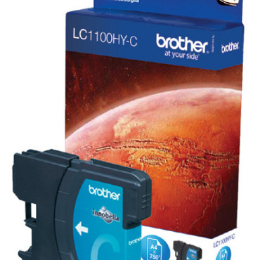 Inktcartridge Brother LC-1100HYC blauw