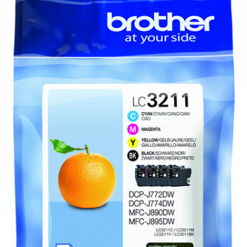 Inktcartridge Brother LC-3211 Zwart + 3 kleuren