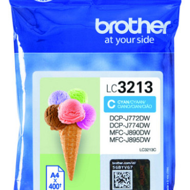 Inktcartridge Brother LC-3213C blauw