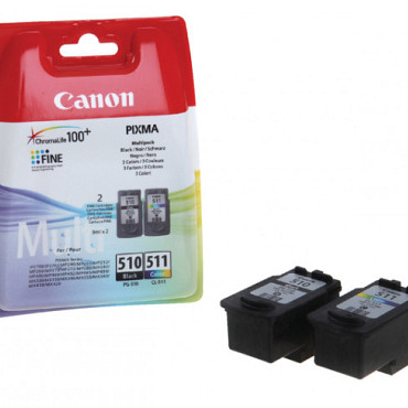 Inktcartridge Canon PG-510 + CL-511 zwart + kleur