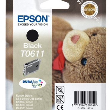 Inktcartridge Epson T0611 zwart