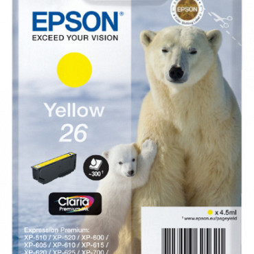 Inktcartridge Epson 26 T2614 geel