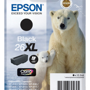 Inktcartridge Epson 26XL T2621 zwart