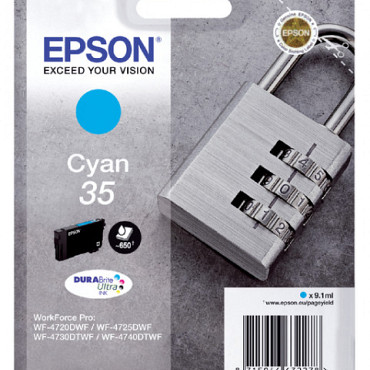 Inktcartridge Epson 35 T3582 blauw