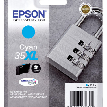 Inktcartridge Epson 35XL T3592 blauw