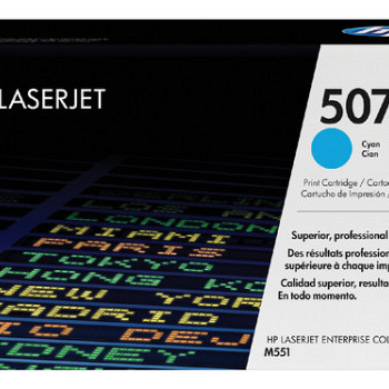 Tonercartridge HP CE401A 507A blauw