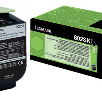 Tonercartridge Lexmark 80C2SK0 prebate zwart