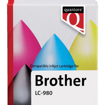Inktcartridge Quantore alternatief tbv Brother LC-980 rood