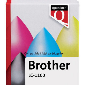 Inktcartridge Quantore alternatief tbv Brother LC-1100 zwart