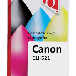Inktcartridge Quantore alternatief tbv Canon CLI-521 rood+chip