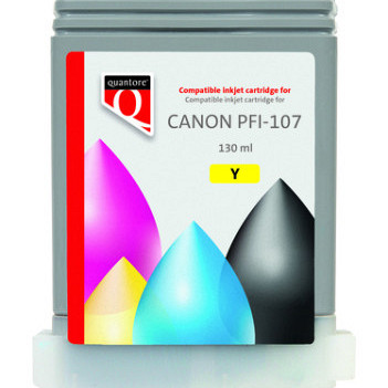 Inktcartridge Quantore alternatief tbv Canon PFI-107 geel
