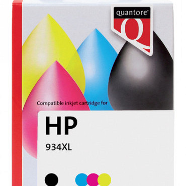 Inktcartridge Quantore alternatief tbv HP X4E14AE 934XL 935XL zwart 3 kleuren