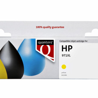 Inktcartridge Quantore alternatief tbv HP CN628AE 971XL geel HC