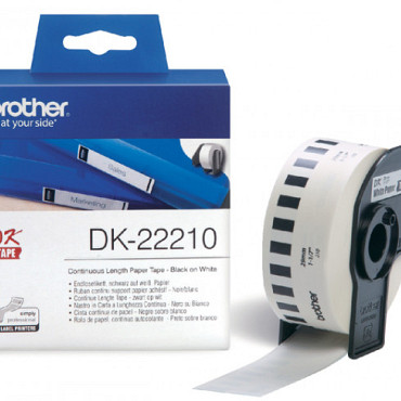 Etiket Brother DK-22210 29mm thermisch 30-meter wit papier
